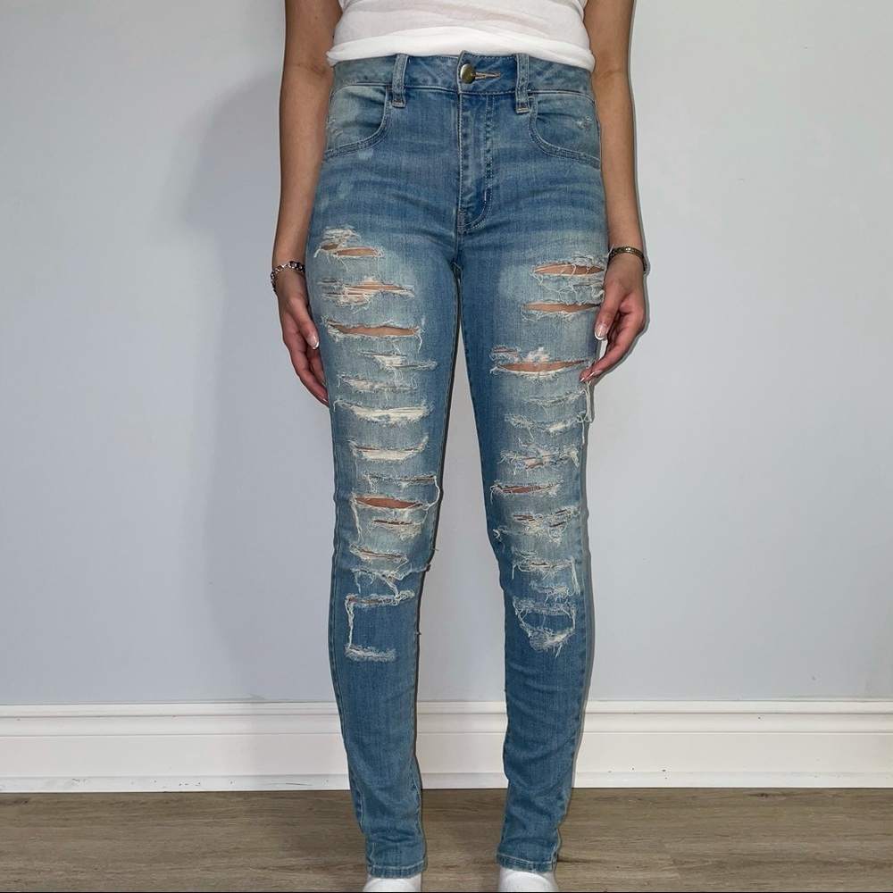 AE HIGH RISE DENIM JEGGING - Picture 10 of 11